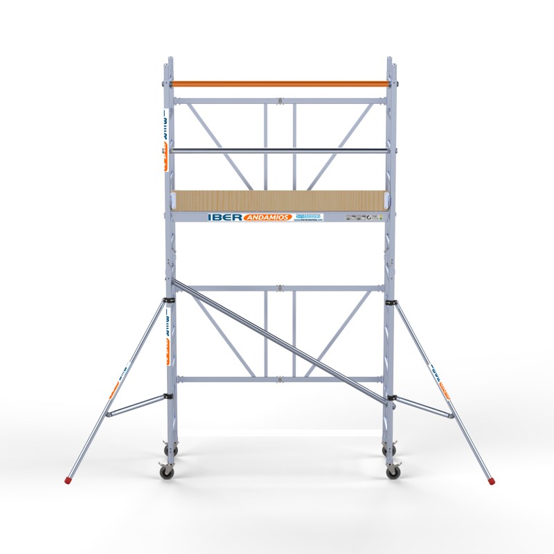 Alquiler de Andamio plegable profesional de aluminio IBERANDAMIOS altura de trabajo 4,70 m