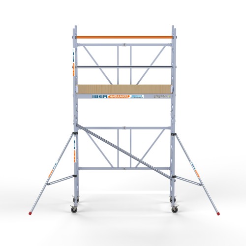 Alquiler de Andamio plegable profesional de aluminio IBERANDAMIOS altura de trabajo 4,70 m
