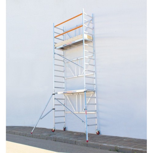 Alquiler Andamio plegable 75x190, 6.50m Alt trabajo - con rodapiés -  IBERANDAMIOS