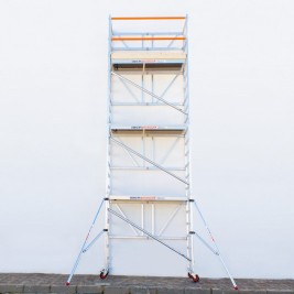 Alquiler Andamio plegable 75x190, 7.50m Alt trabajo - con rodapiés -  IBERANDAMIOS