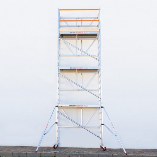 Alquiler Andamio plegable 75x190, 7.50m Alt trabajo - con rodapiés -  IBERANDAMIOS