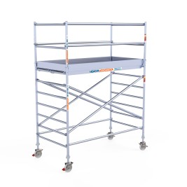 Alquiler Torre andamio móvil 135x250x420 altura de trabajo de aluminio IBERANDAMIOS