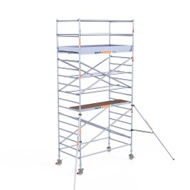 Alquiler de Torre andamio móvil PRO de aluminio IBERANDAMIOS 135 x 250 con 6,20 mts altura de trabajo