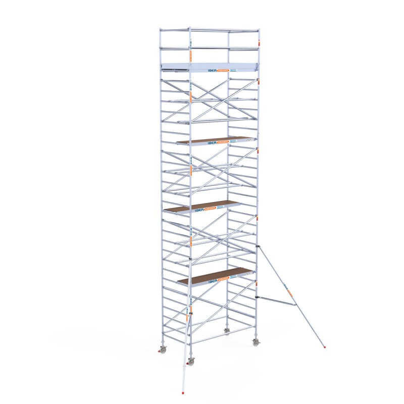 Alquiler de Torre andamio móvil PRO de aluminio IBERANDAMIOS 135 x 250 con 10,20 mts altura de trabajo