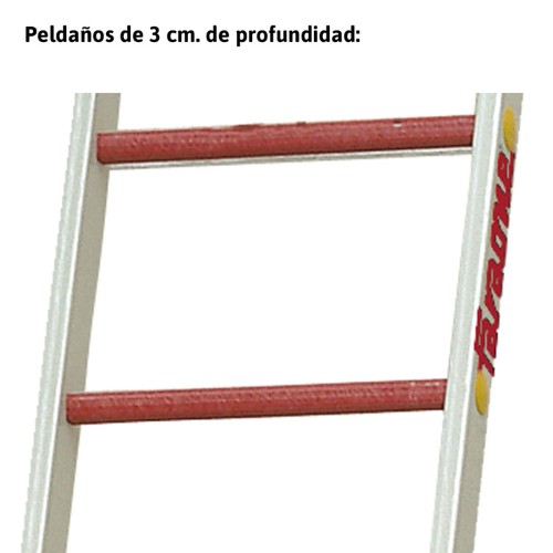 Escalera de doble subida en fibra de vidrio 2x5 peldaños 2TFVT Faraone