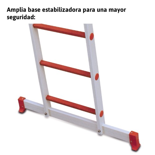 Escalera de doble subida en fibra de vidrio 2x5 peldaños 2TFVT Faraone