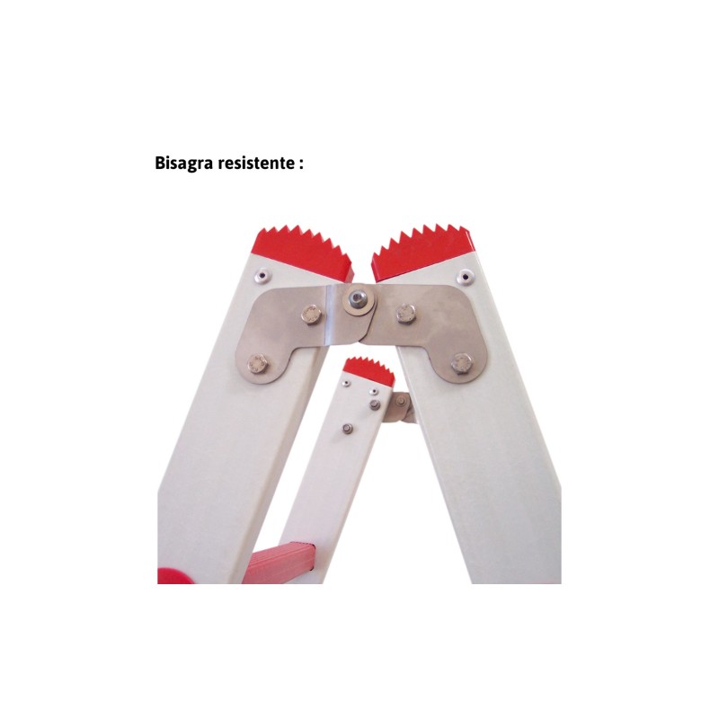 Escalera de doble subida en fibra de vidrio 2x5 peldaños 2TFVT Faraone