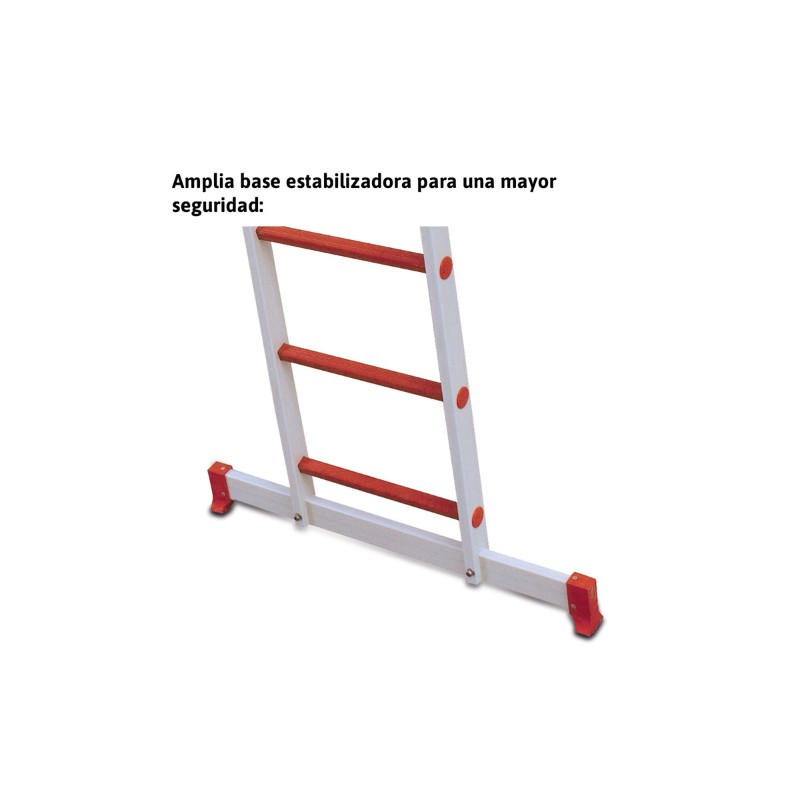 Escalera de doble subida en fibra de vidrio 2x5 peldaños 2TFVT Faraone