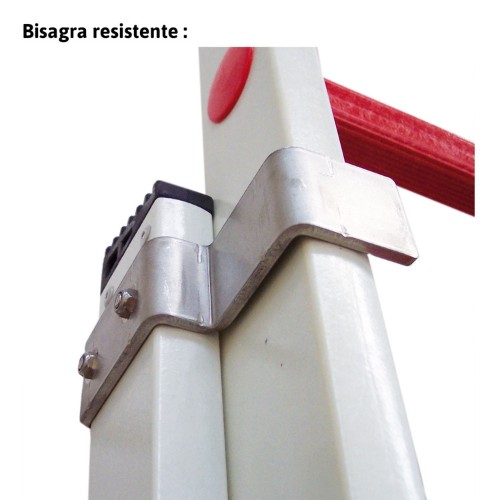 Escalera extensible de fibra y 2 tramos 10+10 peldaños 2TFVE Faraone