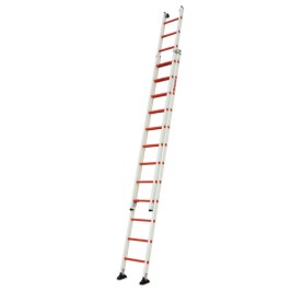 Escalera extensible de fibra y 2 tramos 14+14 peldaños 2TFVE Faraone