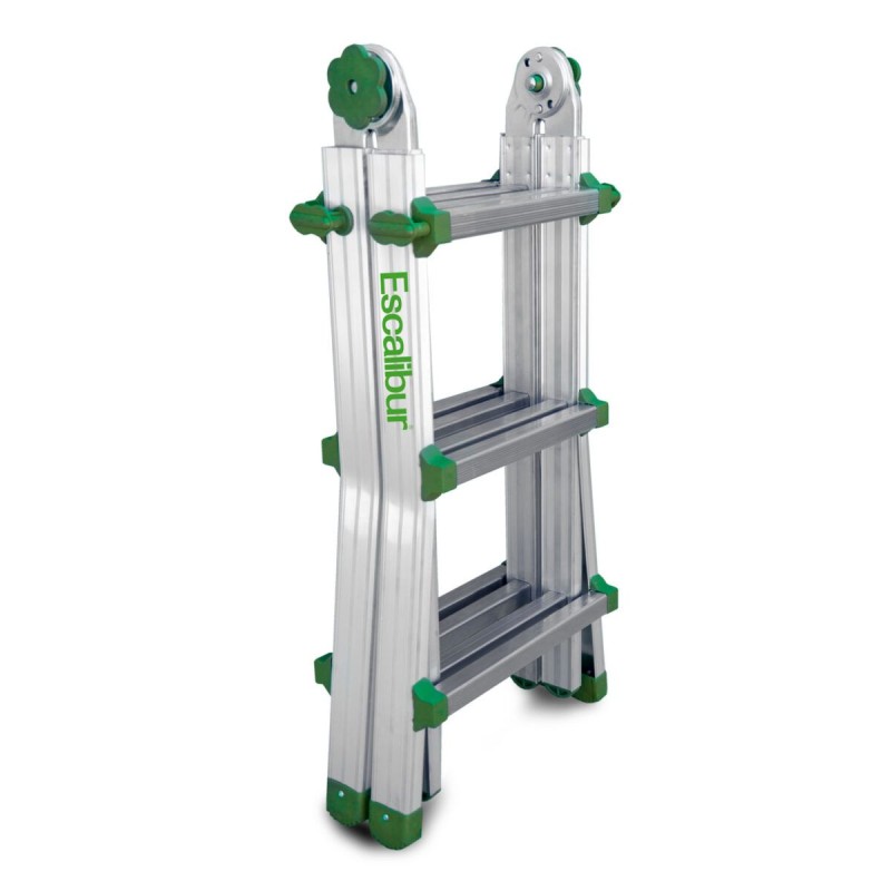 Escalera telescópica aluminio 3x4 bricolaje ES-TELE3X4 con estabilizador