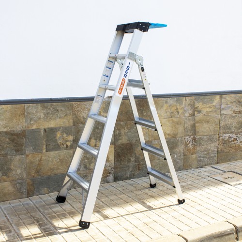Escalera multifuncional 3 en 1 - 9 peldaños