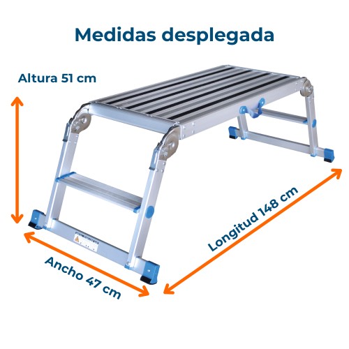 Plataforma de trabajo plegable X-STEP