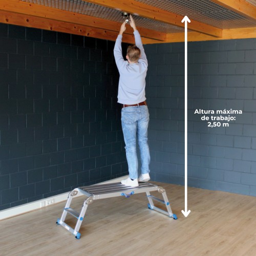 Plataforma de trabalho rebatível X-STEP 148 x 51 x 47 centímetros