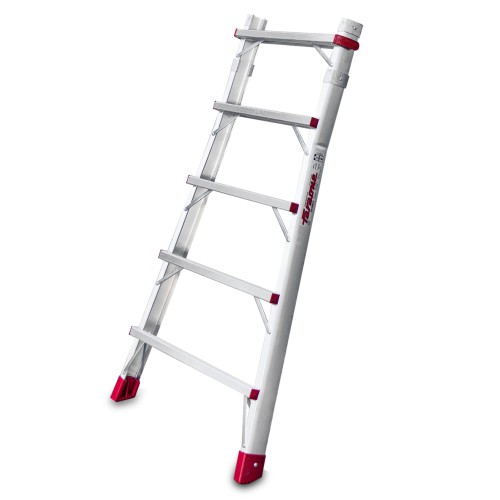 Escada dobrável regulável em altura com plataforma larga PLS6 Faraone