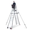 Escalera plegable regulable en altura con amplia plataforma PLS6 Faraone