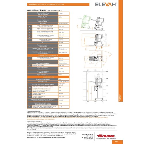 Elevador Unipersonal para Picking 40 TFL - 4 m altura de trabajo