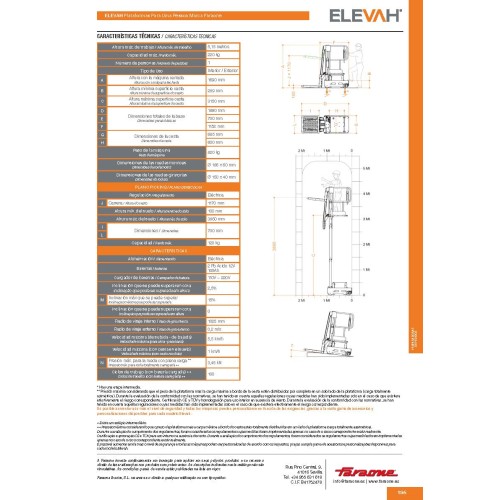 Elevador Unipersonal para Picking 5 TFL - 5,15 m altura de trabajo
