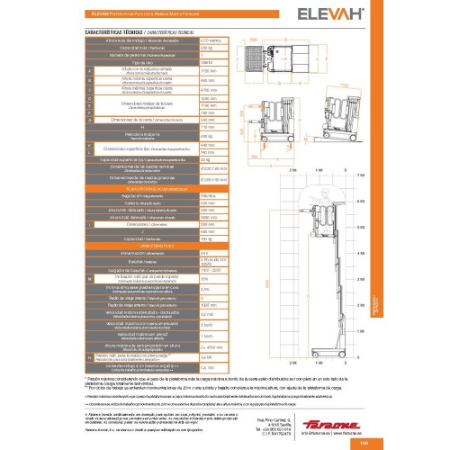 Elevador Unipersonal para Picking 65 Move - 6,7 m altura de trabajo