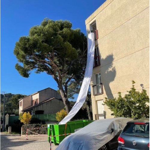 Bajante de escombros flexible Ø50 cm de diámetro