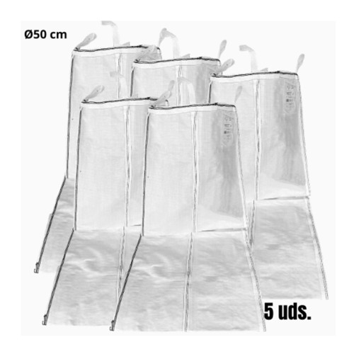 Bajante de escombros flexible Ø50 cm de diámetro (5 unidades)