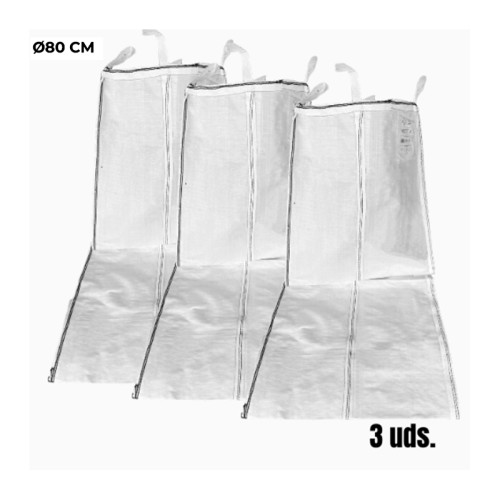 Bajante de escombros flexible Ø80 cm de diámetro (3 unidades)