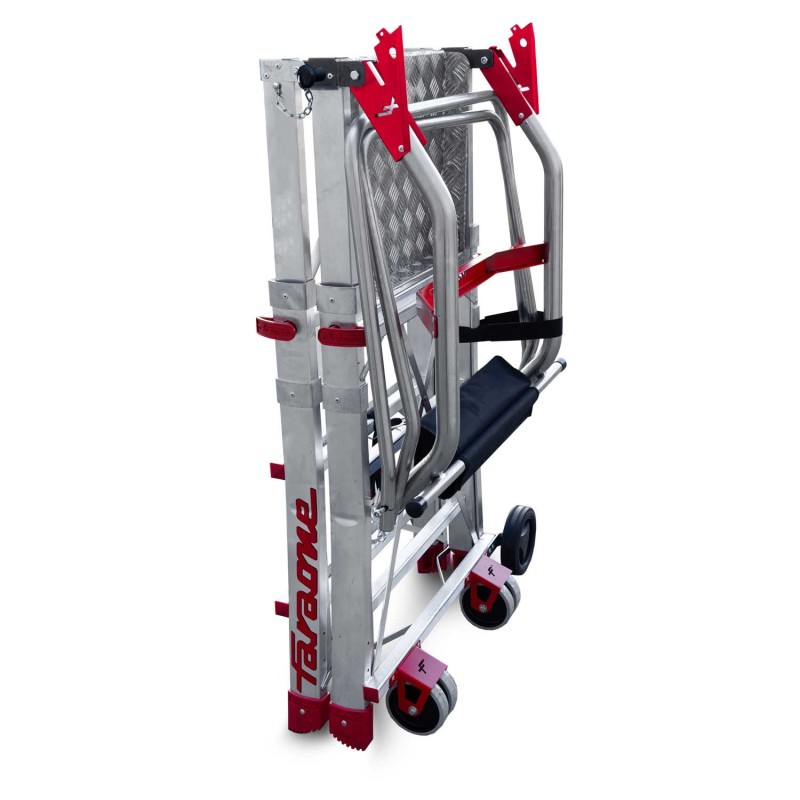 Escalera plegable regulable en altura 5 peldaños PLS-COMPACT 5