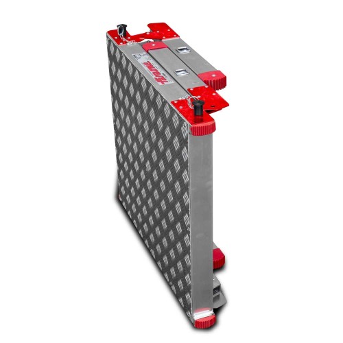 Plataforma plegable aluminio para uso profesional 4 peldaños PLAF4 Faraone