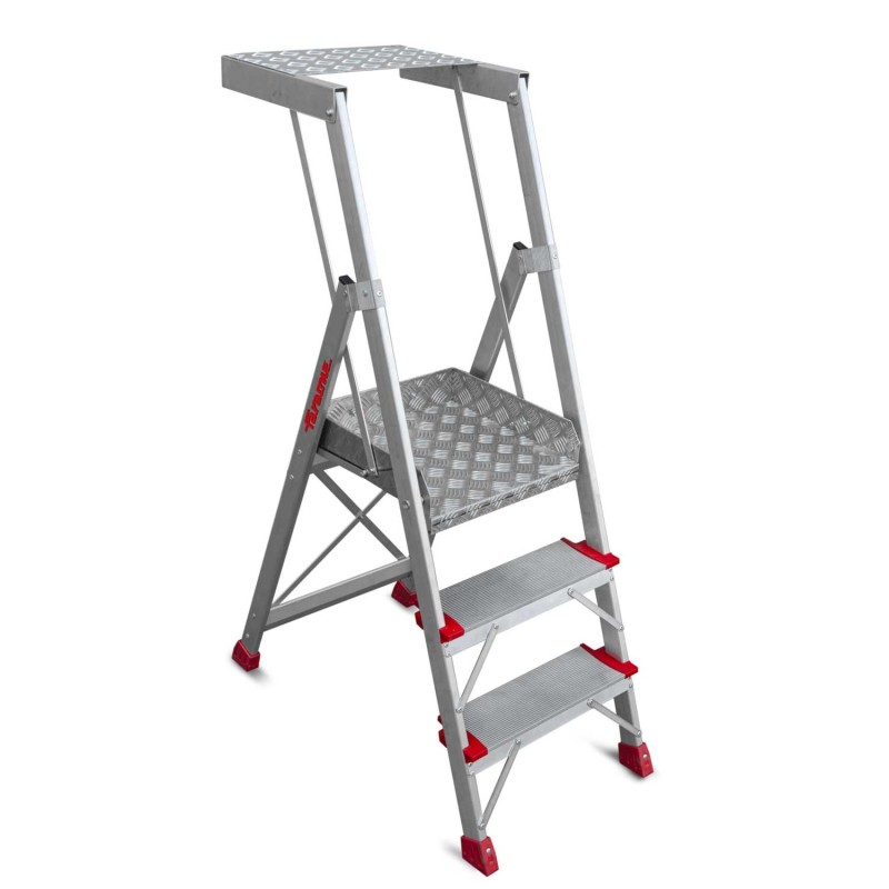 Escalera de aluminio PL-PICK para tareas de picking en almacenes