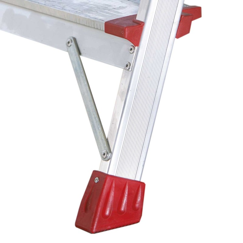 Escalera de aluminio PL-PICK para tareas de picking en almacenes