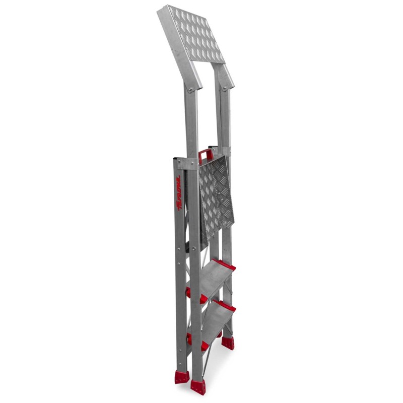 Escalera de aluminio PL-PICK para tareas de picking en almacenes