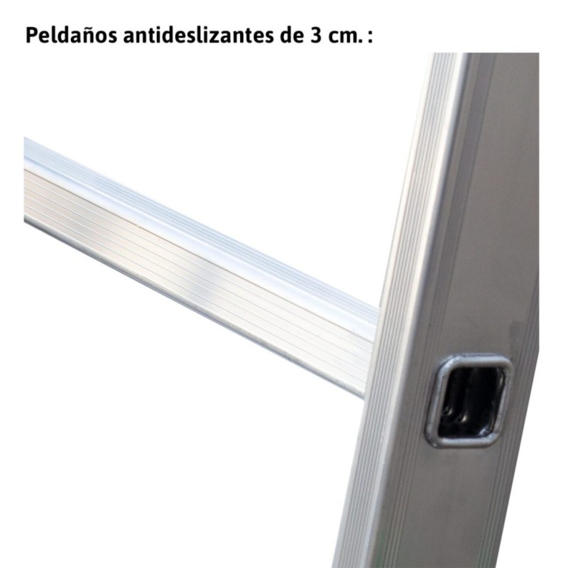 Escalera multiuso aluminio de 3 tramos bricolaje Escalibur ES-TRIPLE12