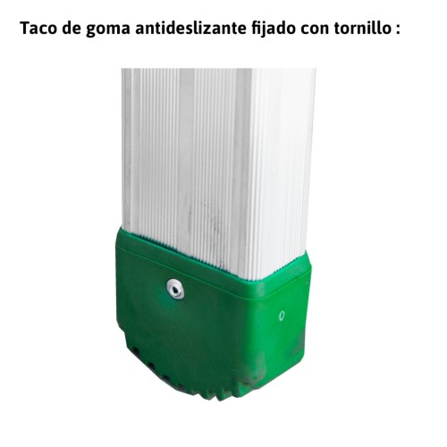 Escalera telescópica aluminio 4x4 bricolaje trabajo en desnivel Escalibur con estabilizador