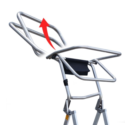 Escalera plegable regulable en altura 5 peldaños PLC-5
