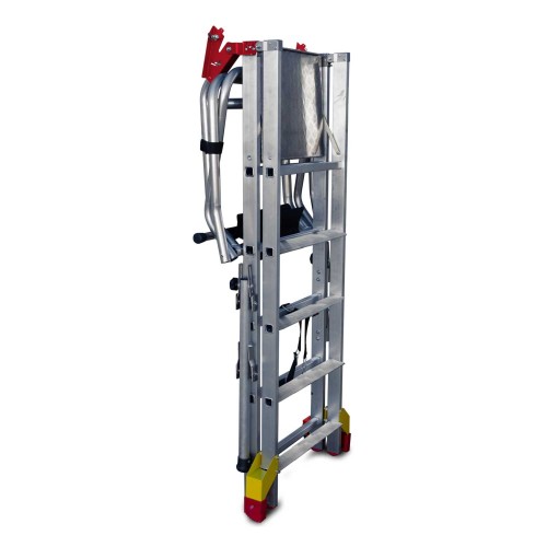Escalera plegable regulable en altura 5 peldaños PLC-5
