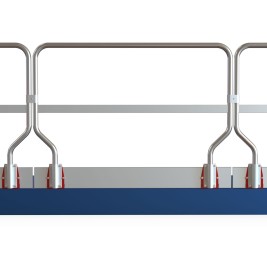 Guarda-corpos de segurança para lofts e mezaninos, com 151 cm de comprimento