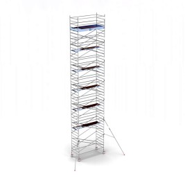 Torre andamio europeo móvil plus de aluminio IBERANDAMIOS 135 x 305 con 13,20 mts altura de trabajo