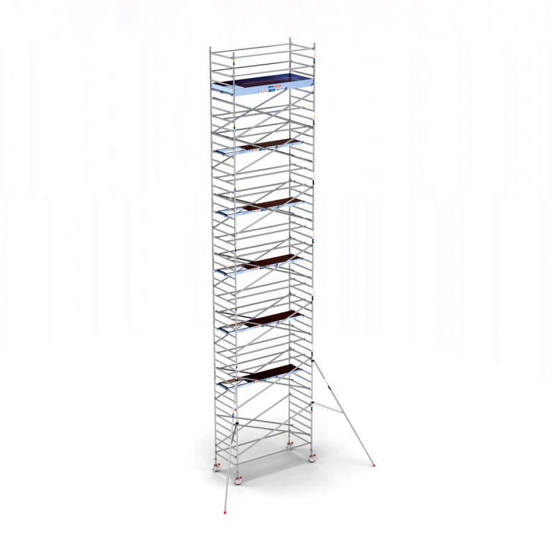 Torre andamio europeo móvil plus de aluminio IBERANDAMIOS 135 x 305 con 13,20 mts altura de trabajo