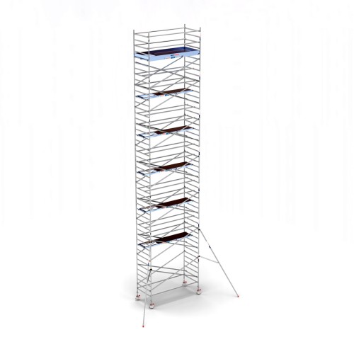 Torre andamio europeo móvil plus de aluminio IBERANDAMIOS 135 x 305 con 13,20 mts altura de trabajo