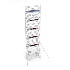 Torre andamio europeo móvil plus de aluminio IBERANDAMIOS 135 x 305 con 13,20 mts altura de trabajo