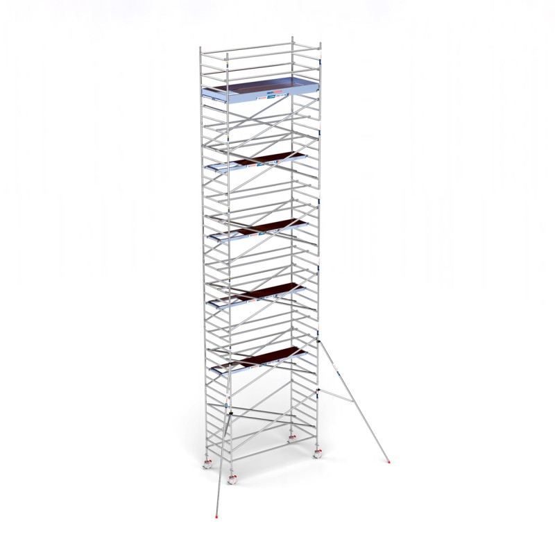 Torre andamio europeo móvil plus de aluminio IBERANDAMIOS 135 x 305 con 13,20 mts altura de trabajo