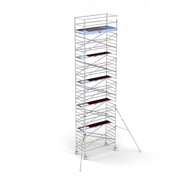 Torre andamio europeo móvil plus de aluminio IBERANDAMIOS 135 x 305 con 12,20 mts altura de trabajo