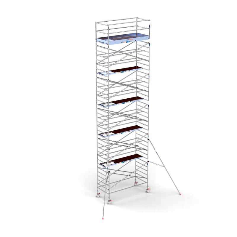 Torre andamio europeo móvil plus de aluminio IBERANDAMIOS 135 x 305 con 12,20 mts altura de trabajo