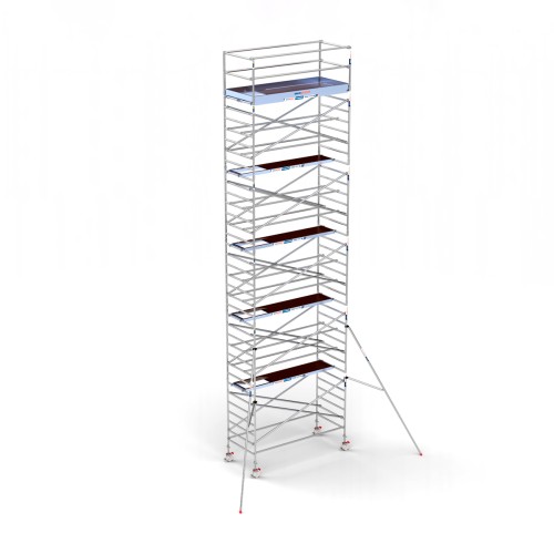 Torre andamio europeo móvil plus de aluminio IBERANDAMIOS 135 x 305 con 12,20 mts altura de trabajo