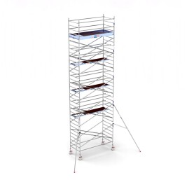 Torre andamio europeo móvil plus de aluminio IBERANDAMIOS 135 x 305 con 11,20 mts altura de trabajo