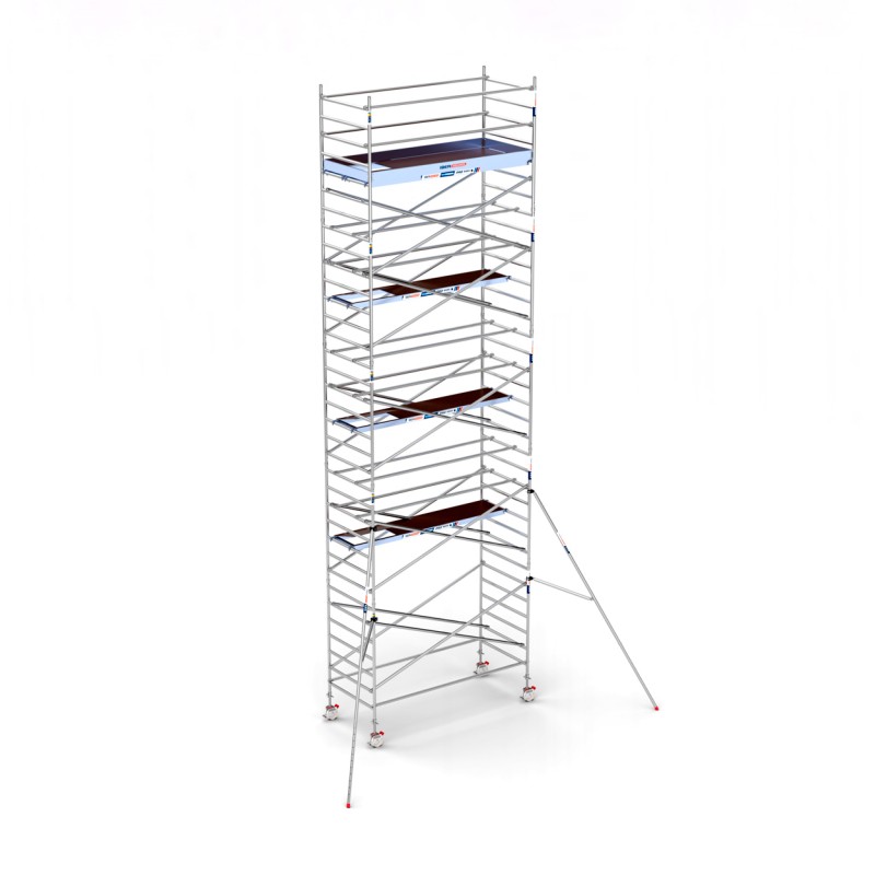 Torre andamio europeo móvil plus de aluminio IBERANDAMIOS 135 x 305 con 11,20 mts altura de trabajo