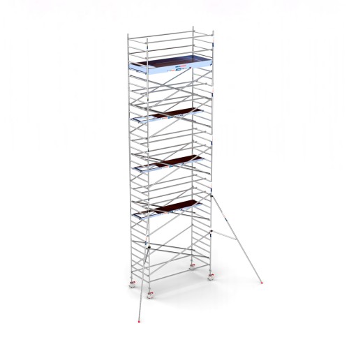 Torre andamio europeo móvil plus de aluminio IBERANDAMIOS 135 x 305 con 11,20 mts altura de trabajo