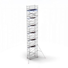 Torre andamio europeo móvil plus de aluminio IBERANDAMIOS 135 x 250 con 13,20 mts altura de trabajo