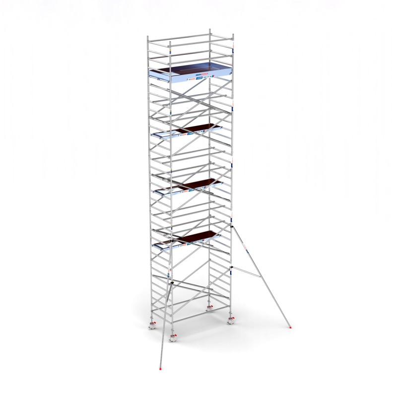 Torre andamio europeo móvil plus  aluminio IBERANDAMIOS 135 x 250 con 11,20 mts altura de trabajo