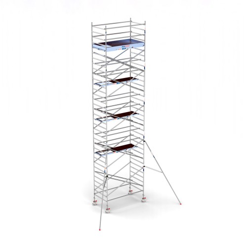 Torre andamio europeo móvil plus  aluminio IBERANDAMIOS 135 x 250 con 11,20 mts altura de trabajo